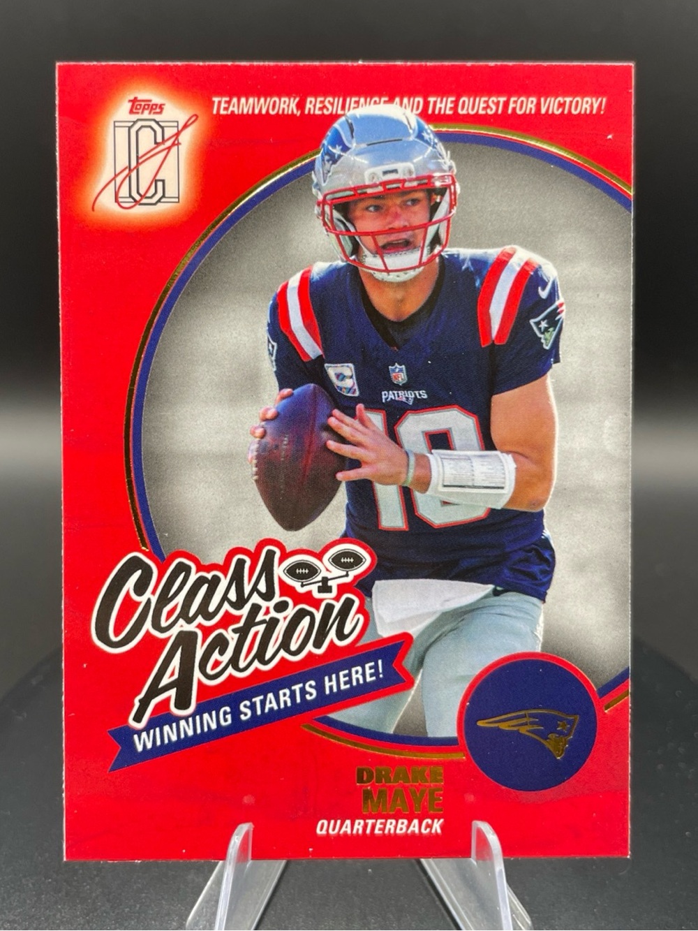 2025 Topps Signature Class #CA-22 Drake Maye Class Action